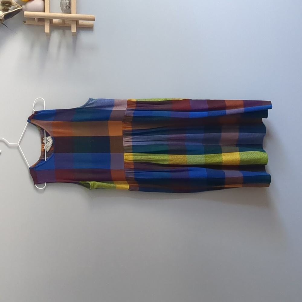 Ace & Jig Colorful Checkered Midi Dress